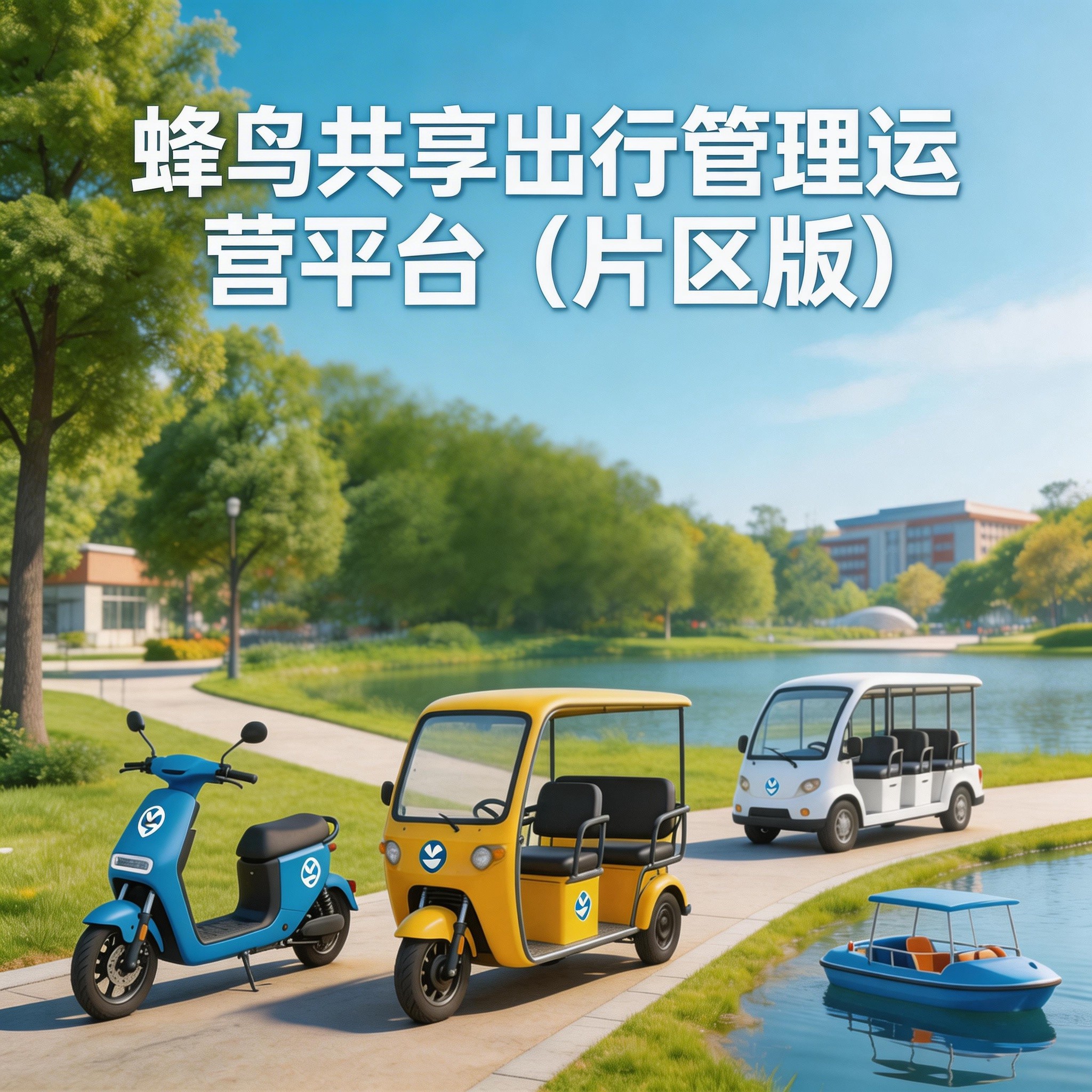 蜂鸟共享出行管理运营平台(片区版/景区版)